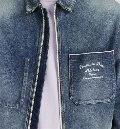 christian dior overhemd|Overshirt Blue Cotton Denim .